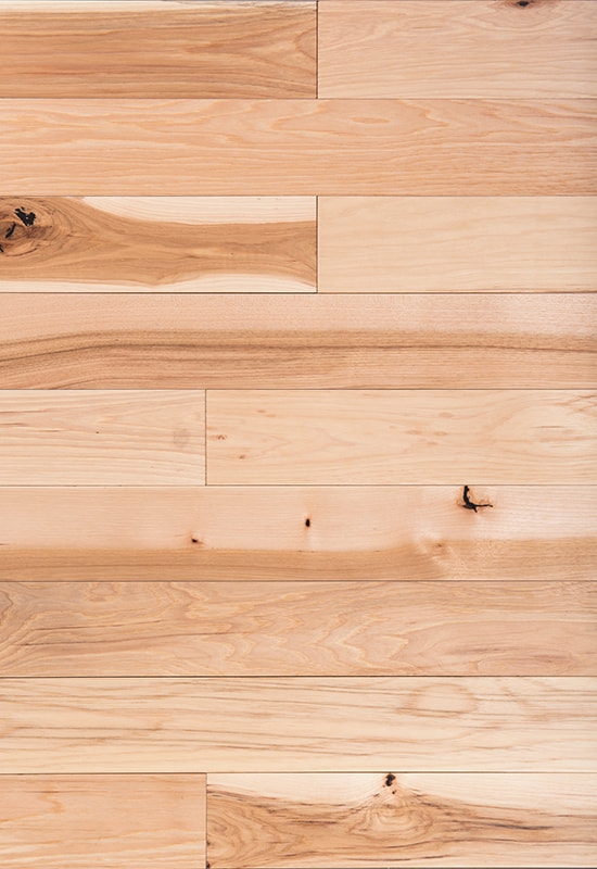 Plancher en bois massif hickory 90