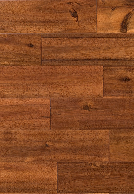 Big Leaf Acacia 90 (120) plancher en bois massif en détresse à la main